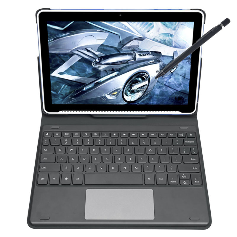 2 in 1 Laptop HiDON 10.1" 4G RAM Education Tablet PC with Keyboard Stylus pen for Students Educational Tablet